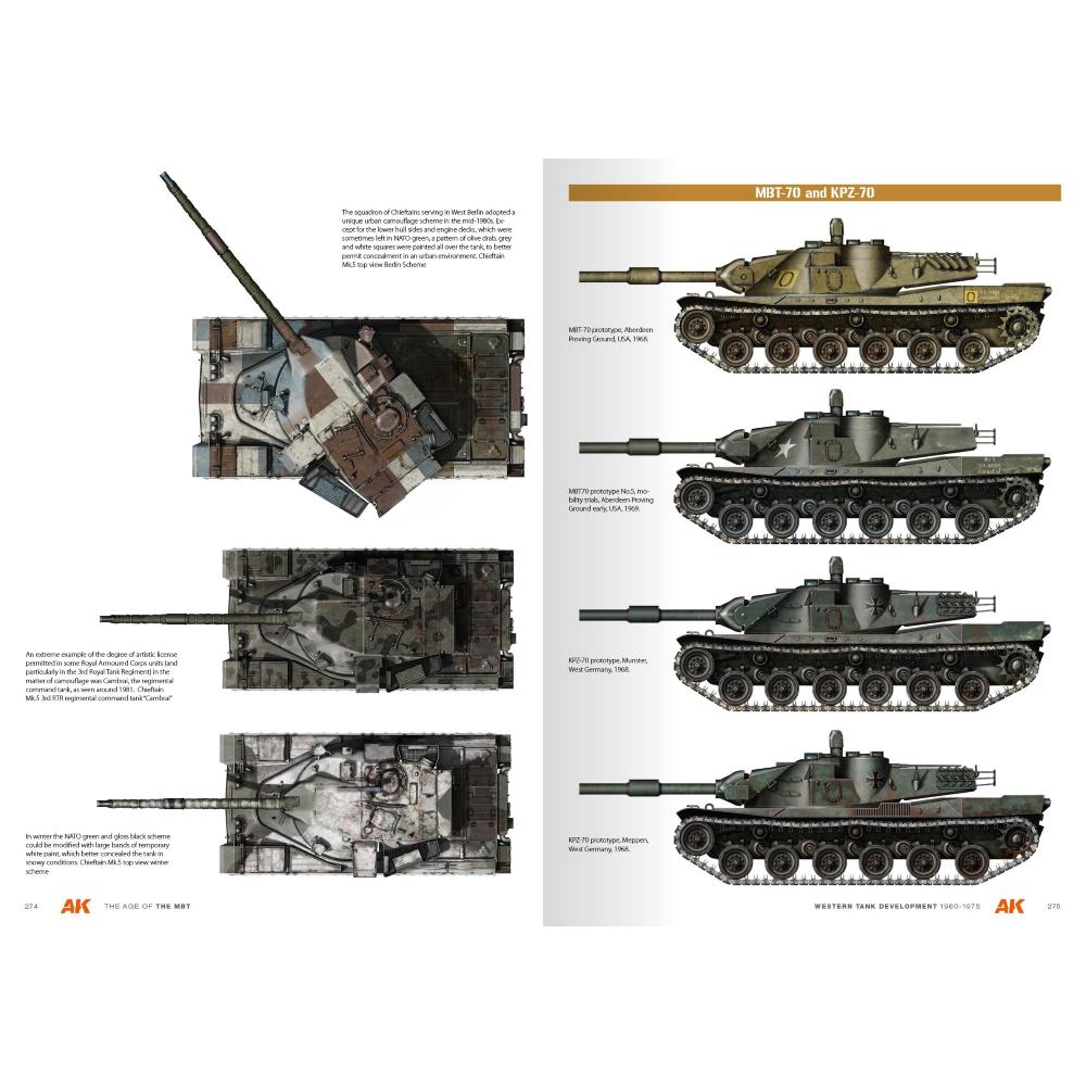 AK INTERACTIVE: The Age Of The Mainbattle Tank Historic Military Book With Numerous Photos And 220 Profiles. English. 304 Pages. Hard Cover. Limited Edition