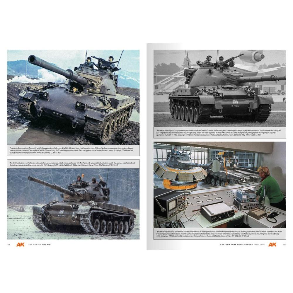 AK INTERACTIVE: The Age Of The Mainbattle Tank Historic Military Book With Numerous Photos And 220 Profiles. English. 304 Pages. Hard Cover. Limited Edition