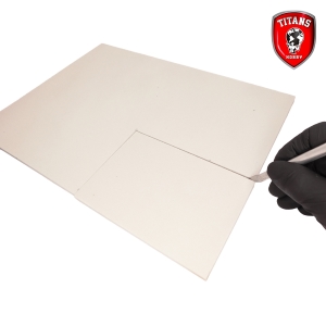 TITANS HOBBY: "The Wall" - special high density foam, thickness 15 mm. - sheet 35x25 cm