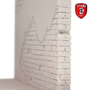 TITANS HOBBY: "The Wall" - special high density foam, thickness 15 mm. - sheet 35x25 cm