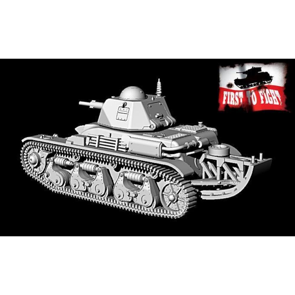 FIRST TO FIGHT: 1/72; Renault R39 with SA38 cannon with tail