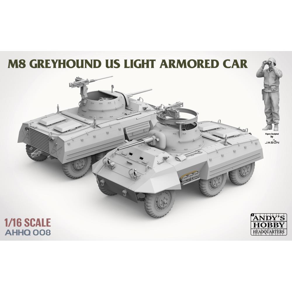 ANDYS HHQ: 1/16; M8 Greyhound US Light Armored Car