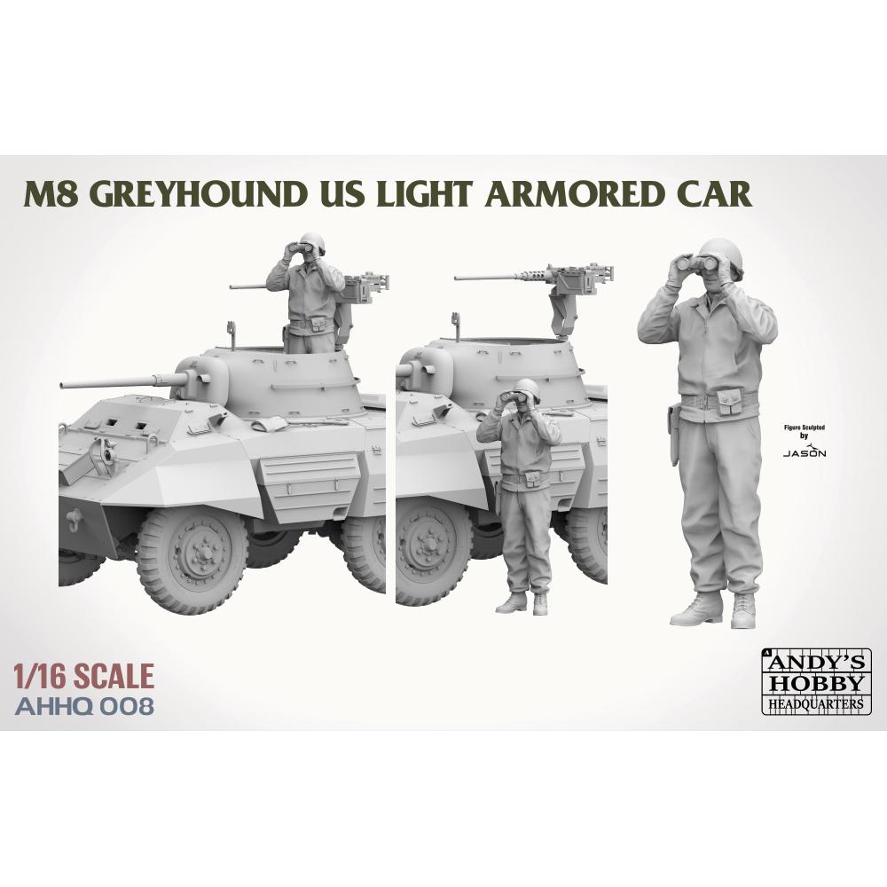 ANDYS HHQ: 1/16; M8 Greyhound US Light Armored Car