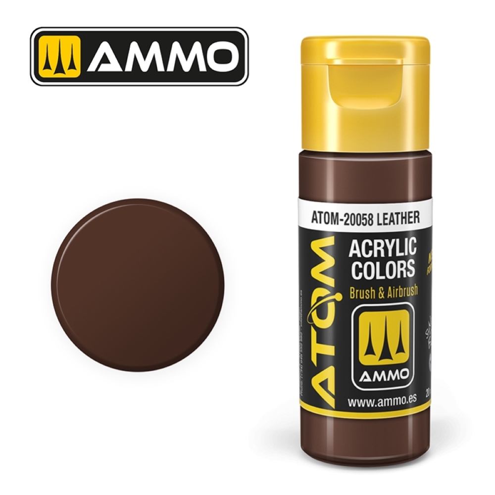 ATOM by Ammo of Mig COLOR Leather; acrylic paint 20ml
