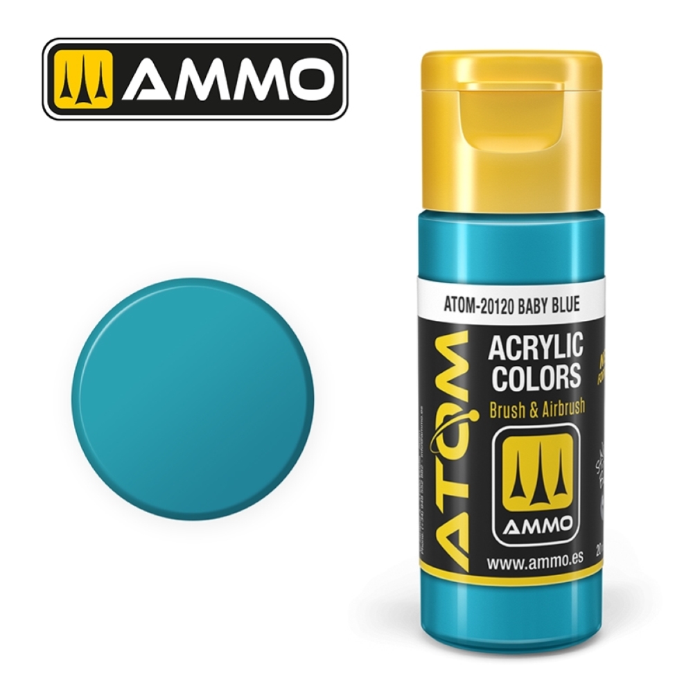 ATOM by Ammo of Mig COLOR Baby Blue , pittura acrilica da 20ml