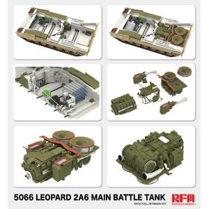 RYE FIELD MODEL kit: 1/35 Leopard 2A6 Main Battle Tank with Full Interior
