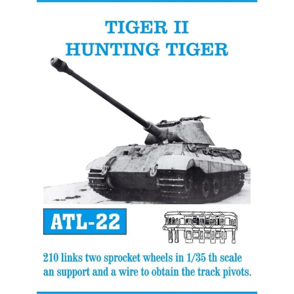 Friulmodel: set of 1/35 scale individual metal tracks for TIGER II / HUNTING TIGER