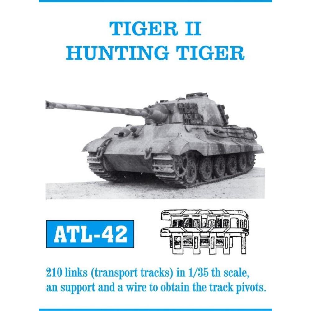 Friulmodel: set di cingoli in metallo da assemblare maglia a maglia scala 1/35 per TIGER II HUNTING TIGER