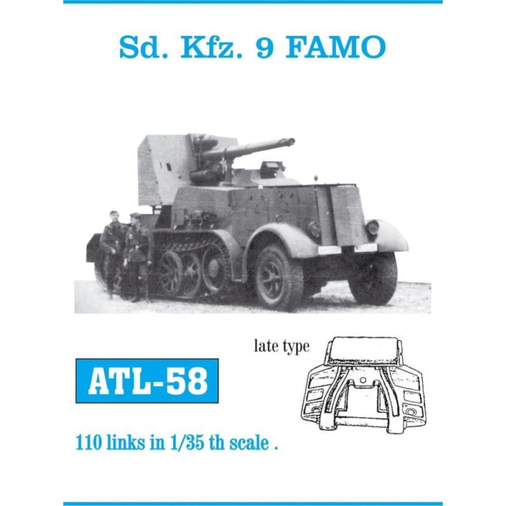 Friulmodel: set of 1/35 scale individual metal tracks for Sd. Kfz. 9 FAMO