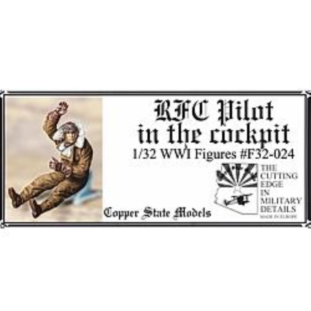 Copper State Models: 1/32; RFC Pilot in the cockpit