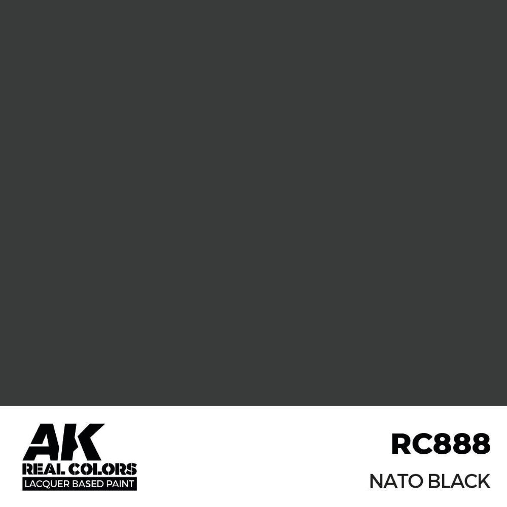 AK INTERACTIVE: Real Colors NATO Black 17 ml.