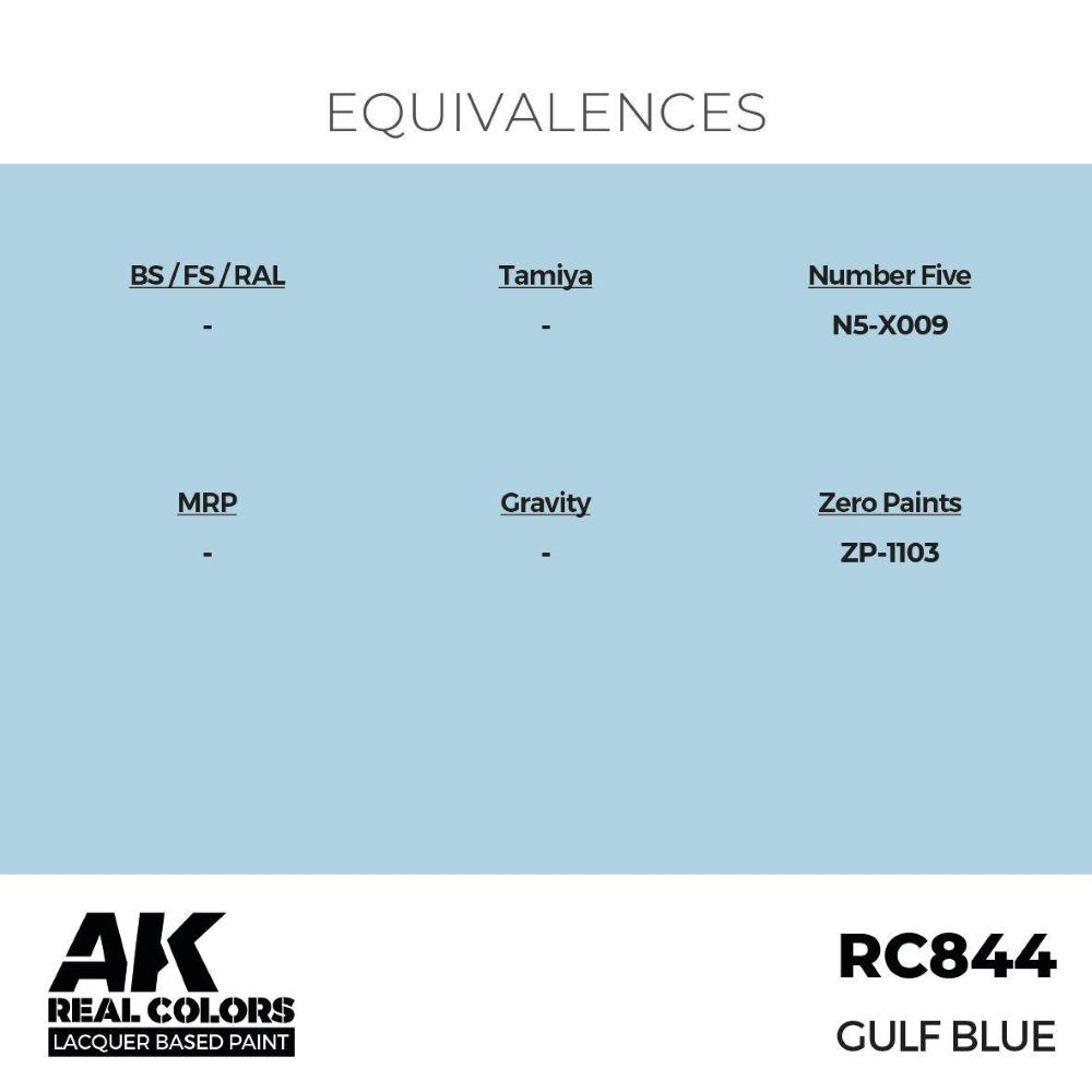 AK INTERACTIVE: Real Colors GULF Blue 17 ml.