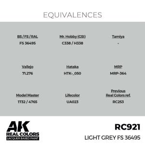 AK INTERACTIVE: Real Colors Light Grey FS 36495 17 ml.