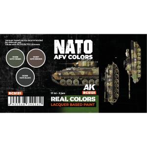 AK INTERACTIVE: Real Colors NATO AFV Colors SET