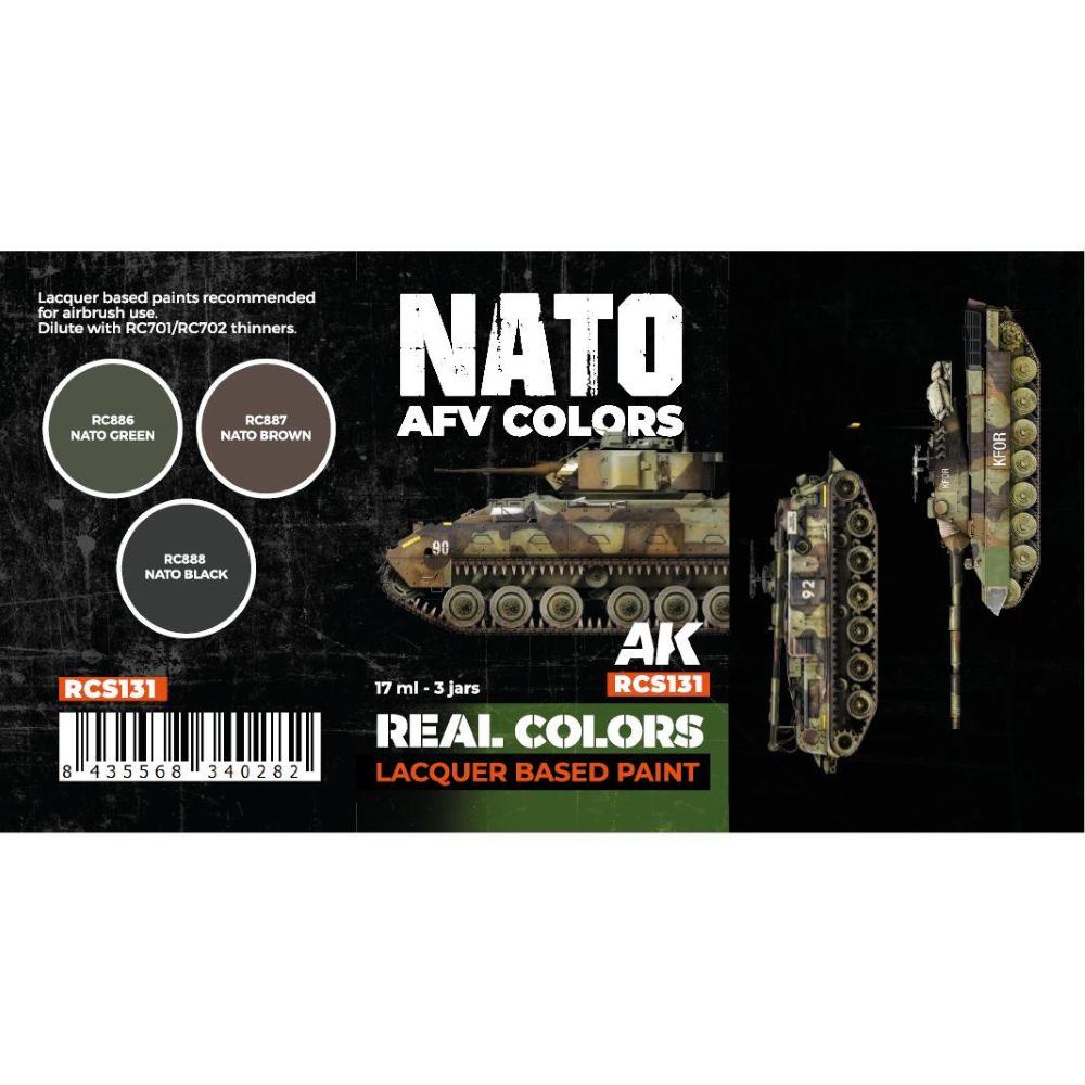 AK INTERACTIVE: Real Colors NATO AFV Colors SET
