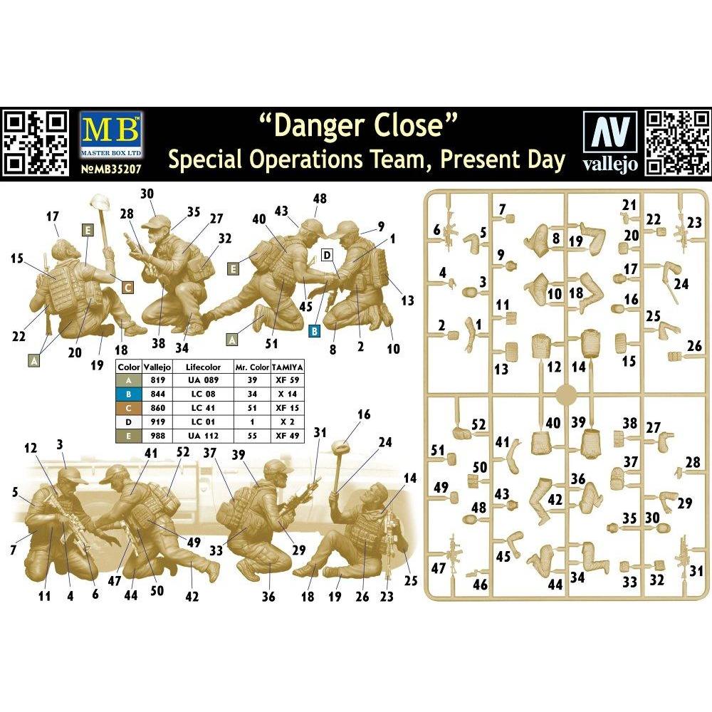 MASTER BOX: 1/35 Danger Close, Special Operations Team (4 fig)