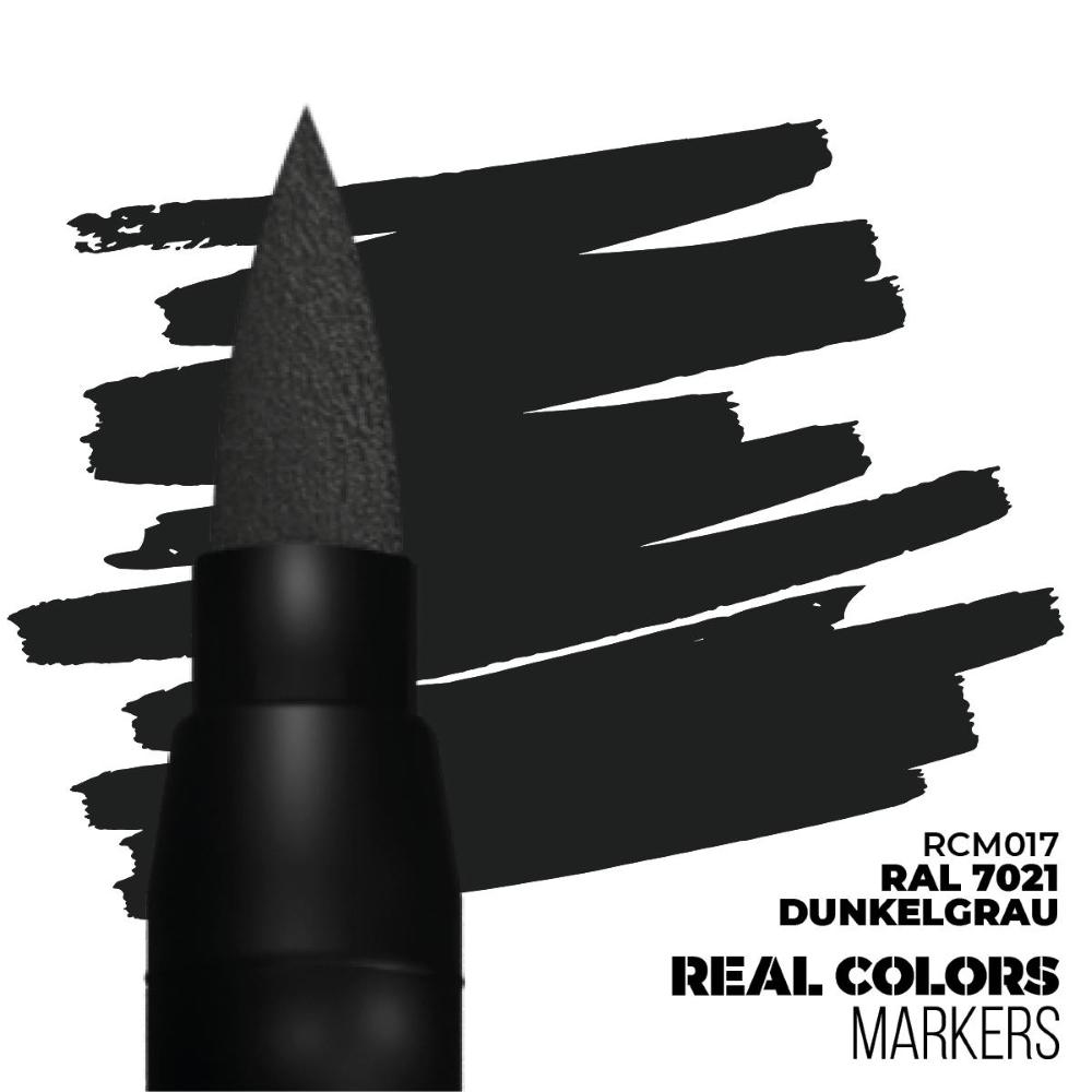 AK INTERACTIVE: REAL COLORS MARKERS RAL 7021 DUNKELGRAU