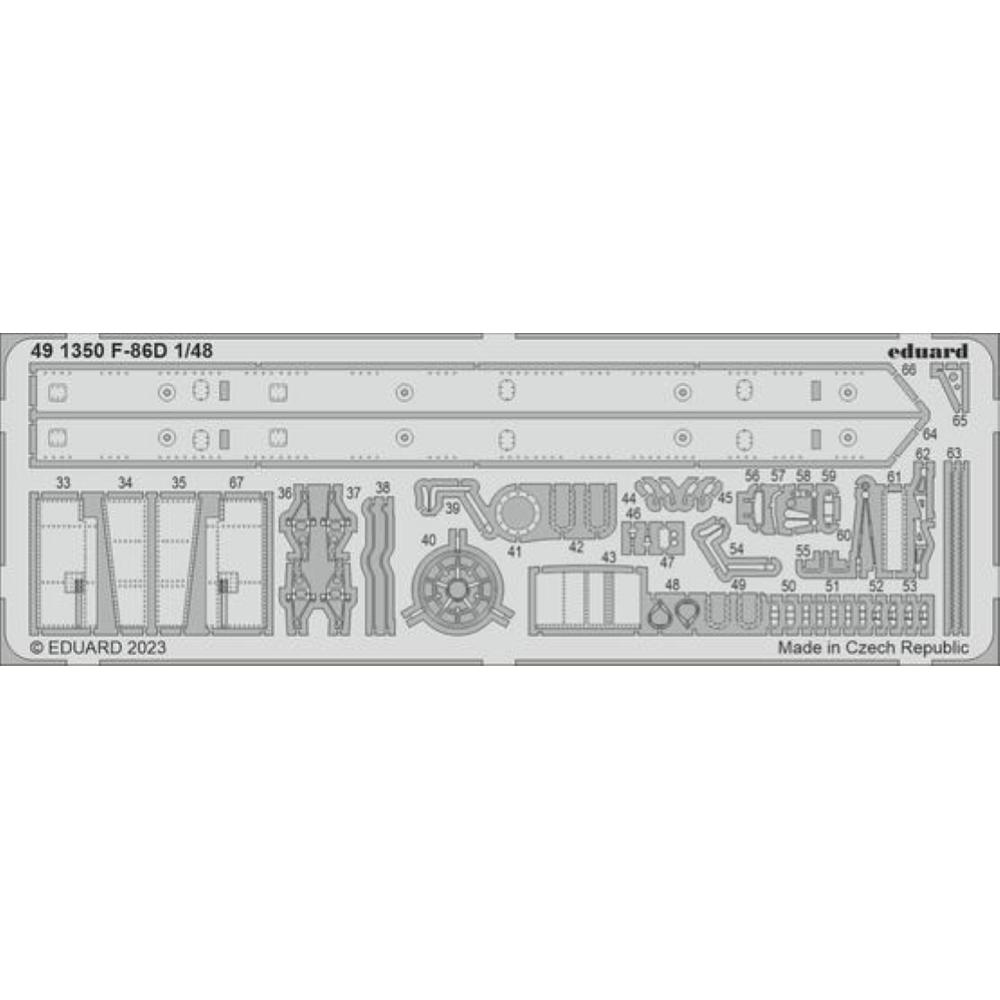 EDUARD: 1/48 ; F-86D - per kit Revell