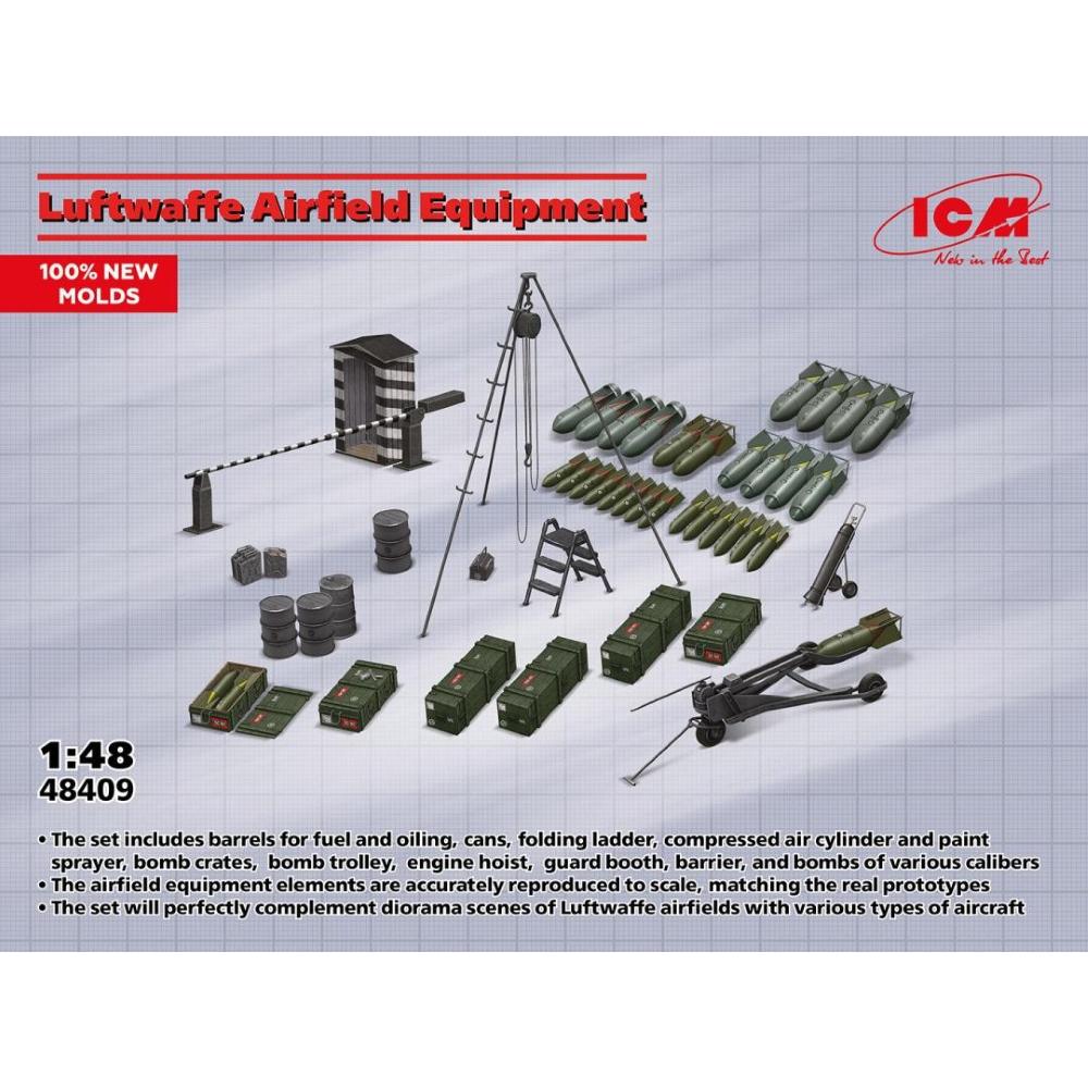 ICM: 1/48 Luftwaffe Airfield Equipment