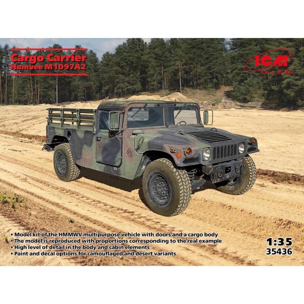 ICM: 1/35 Cargo Carrier Humvee M1097A2
