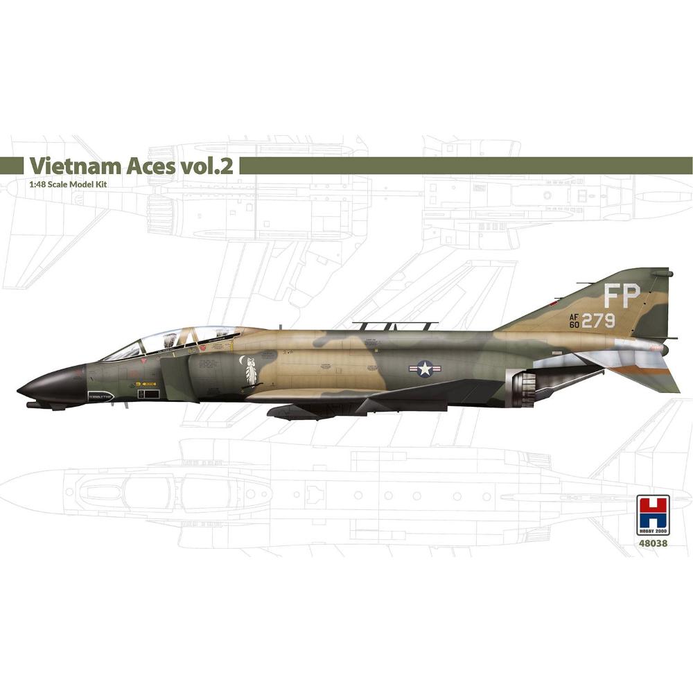 Hobby 2000: 1/48; F-4D Phantom II - Vietnam Aces vol.2 (Academy + Cartograf + Masks)