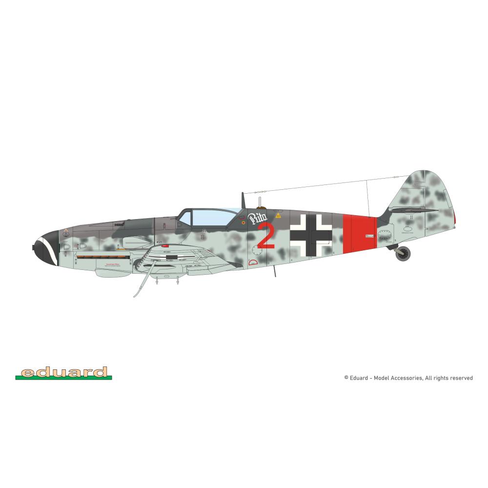 EDUARD: 1/72; GUSTAV Pt. 3 DUAL COMBO Limited edition of the kit of the famous German WWII fighter aircraft Bf 109G