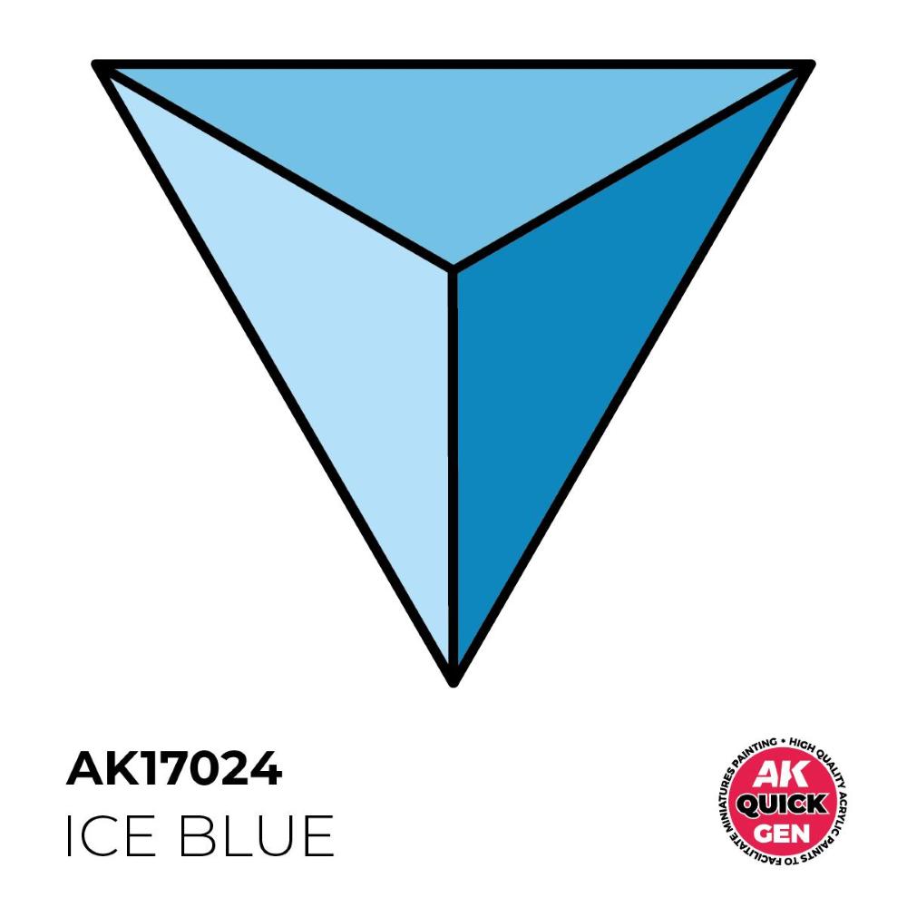 AK INTERACTIVE: acrylic paint ICE BLUE 18 ml - QUICK GEN