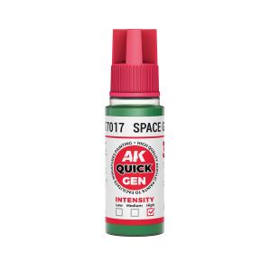 AK INTERACTIVE: colore acrilico SPACE GREEN 18 ml - QUICK GEN