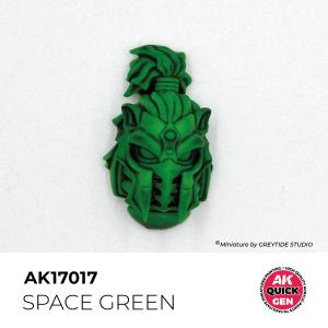AK INTERACTIVE: colore acrilico SPACE GREEN 18 ml - QUICK GEN