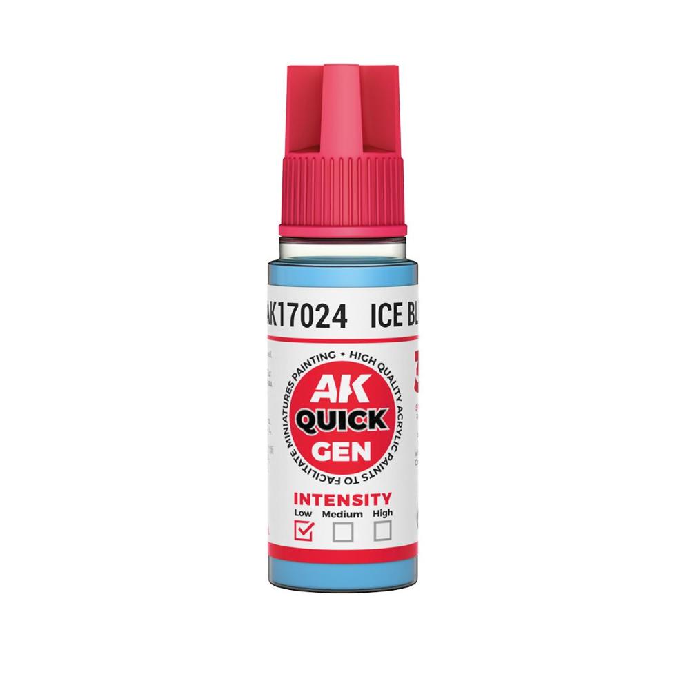 AK INTERACTIVE: acrylic paint ICE BLUE 18 ml - QUICK GEN