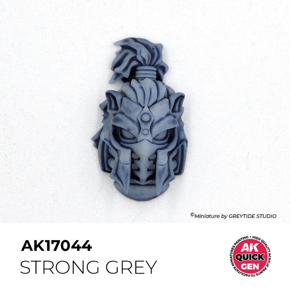 AK INTERACTIVE: acrylic paint STRONG GREY 18 ml - QUICK GEN