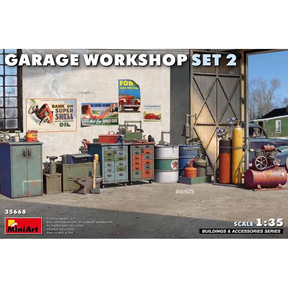 MINIART: 1/35 Garage Workshop Set #2