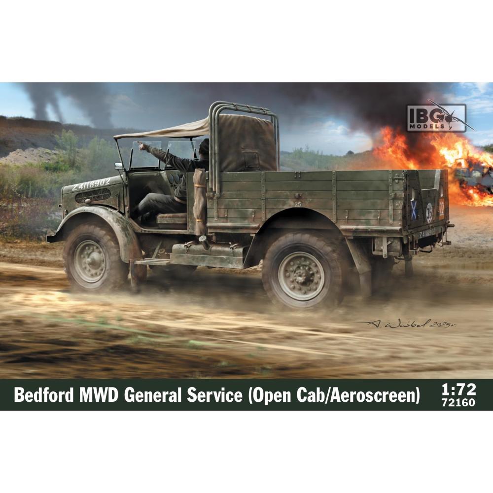 IBG MODELS: 1/72; Bedford MWD General Service (Open Cab/Aeroscreen