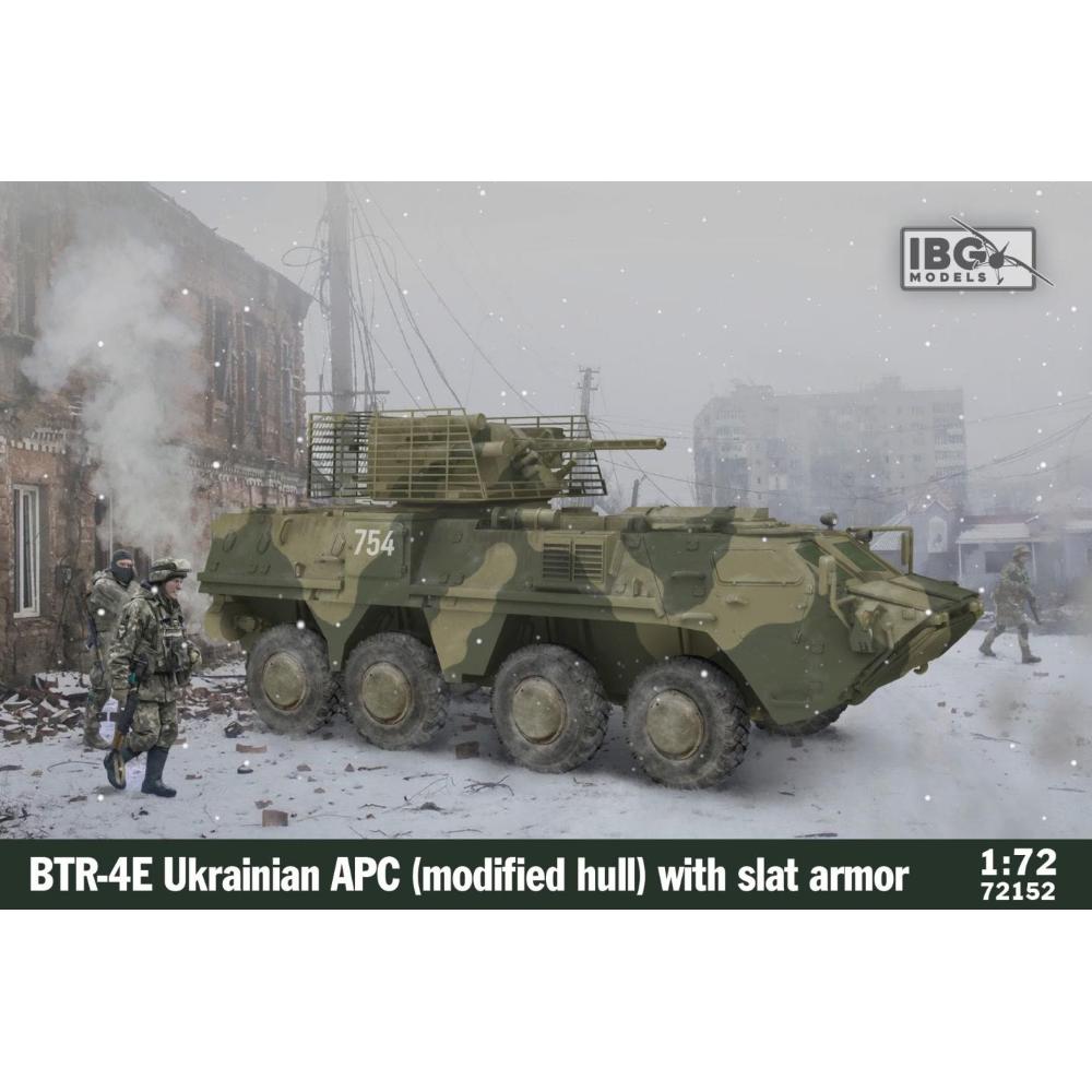 IBG: 1/72 BTR-4E Ukrainian APC (Modified Hull) with Slat Arm
