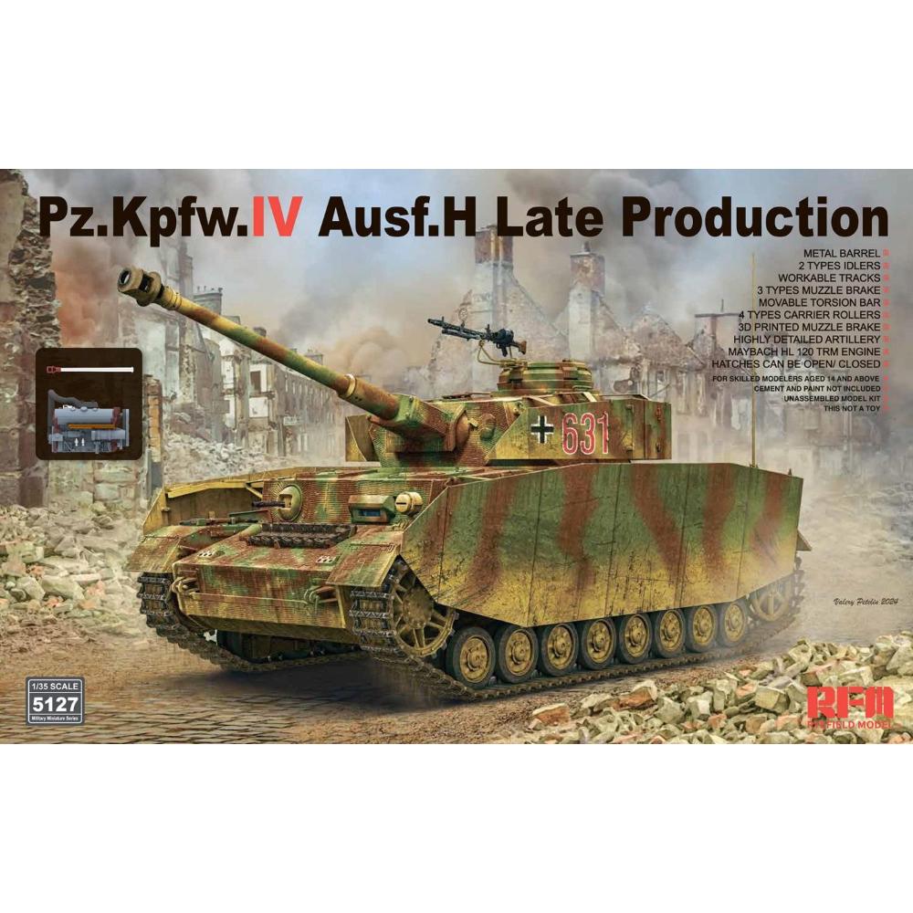 RYE FIELD MODEL: 1/35 Pz.Kpfw. IV Ausf. H late production