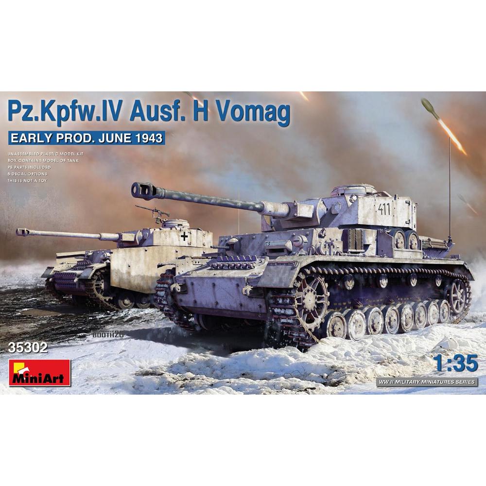 MINIART: 1/35 Pz.Kpfw.IV Ausf. H Vomag. Early Prod. (June 1943)