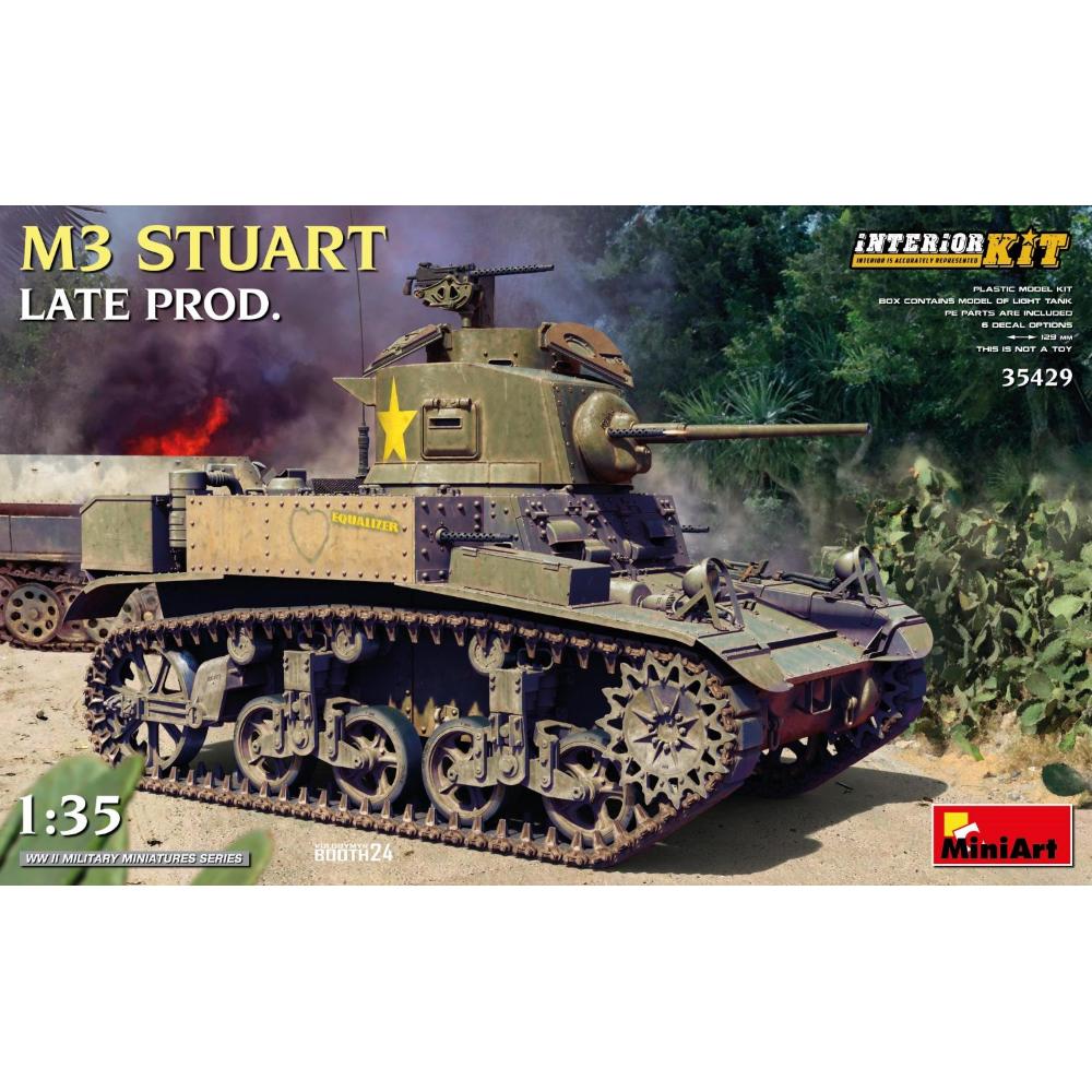MINIART: 1/35 M3 Stuart Late Prod. (INTERIOR KIT)