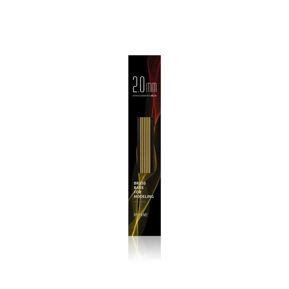 DSPIAE Brass Bars for Modeling 2.0mm (6pcs)