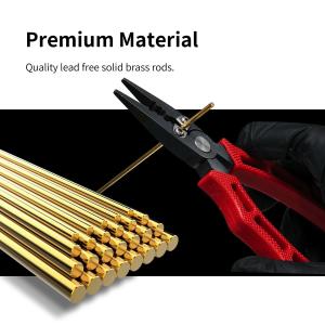 DSPIAE Brass Bars for Modeling 2.0mm (6pcs)