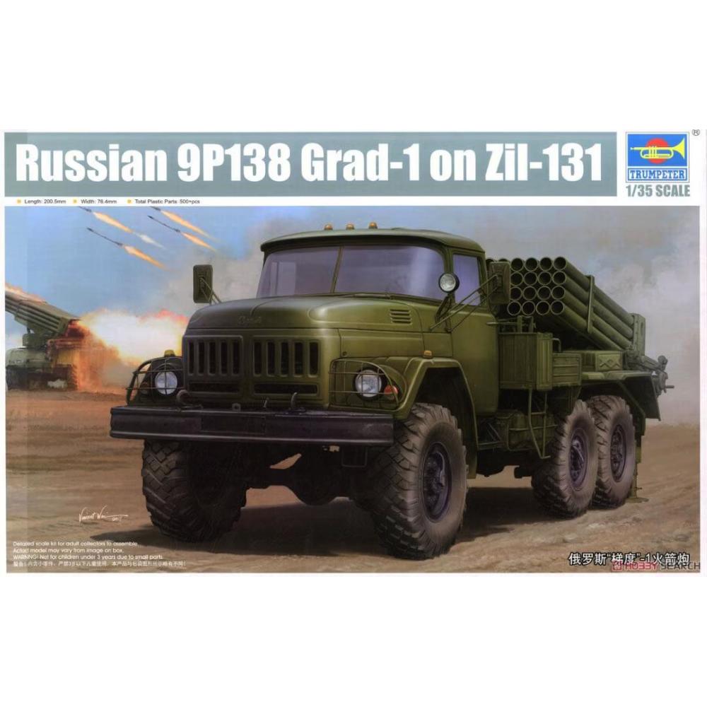 TRUMPETER: 1/35 Russian 9P138 BM-21 GRAD on Zil-131