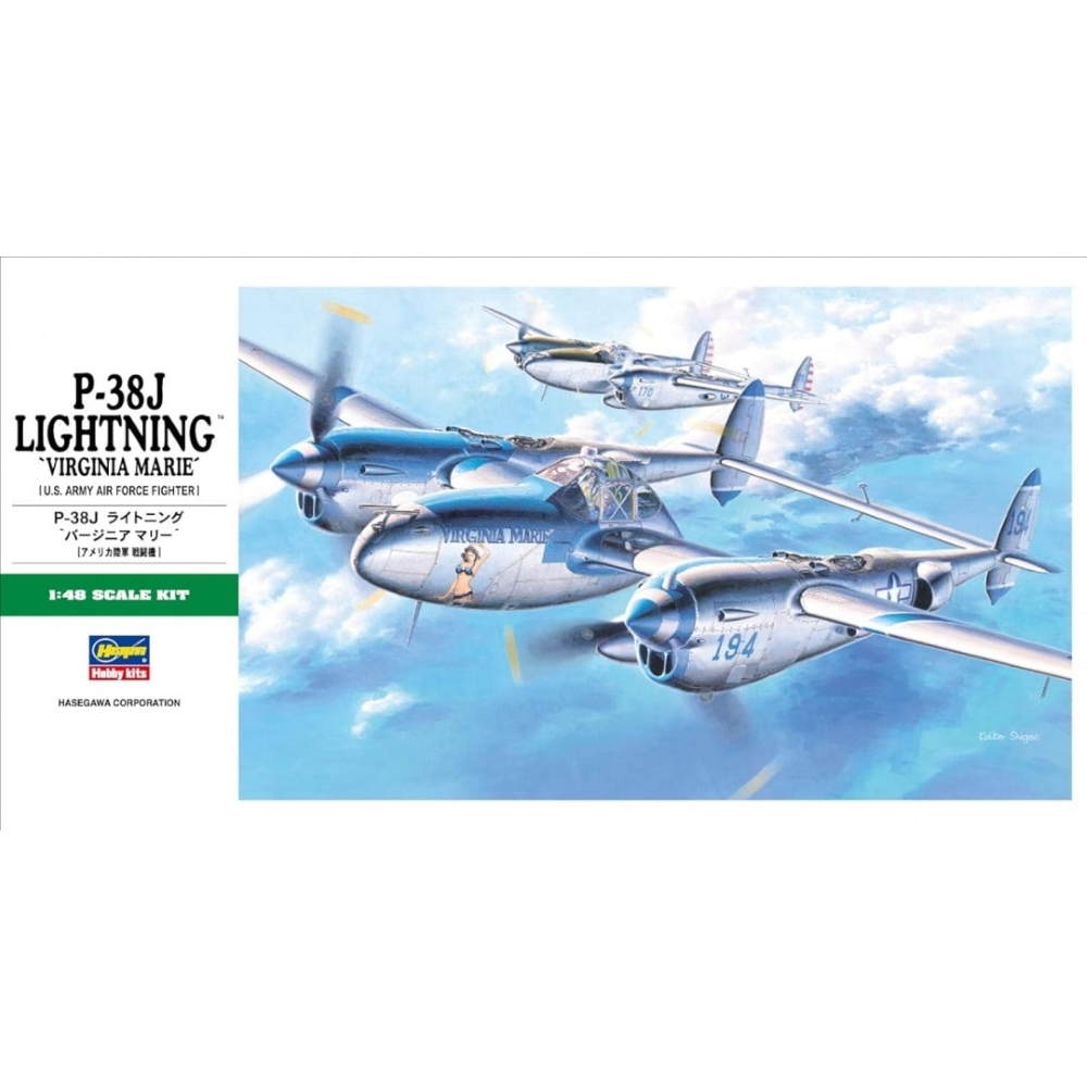 HASEGAWA: 1:48 Lockheed P-38J Lightning (JT1)