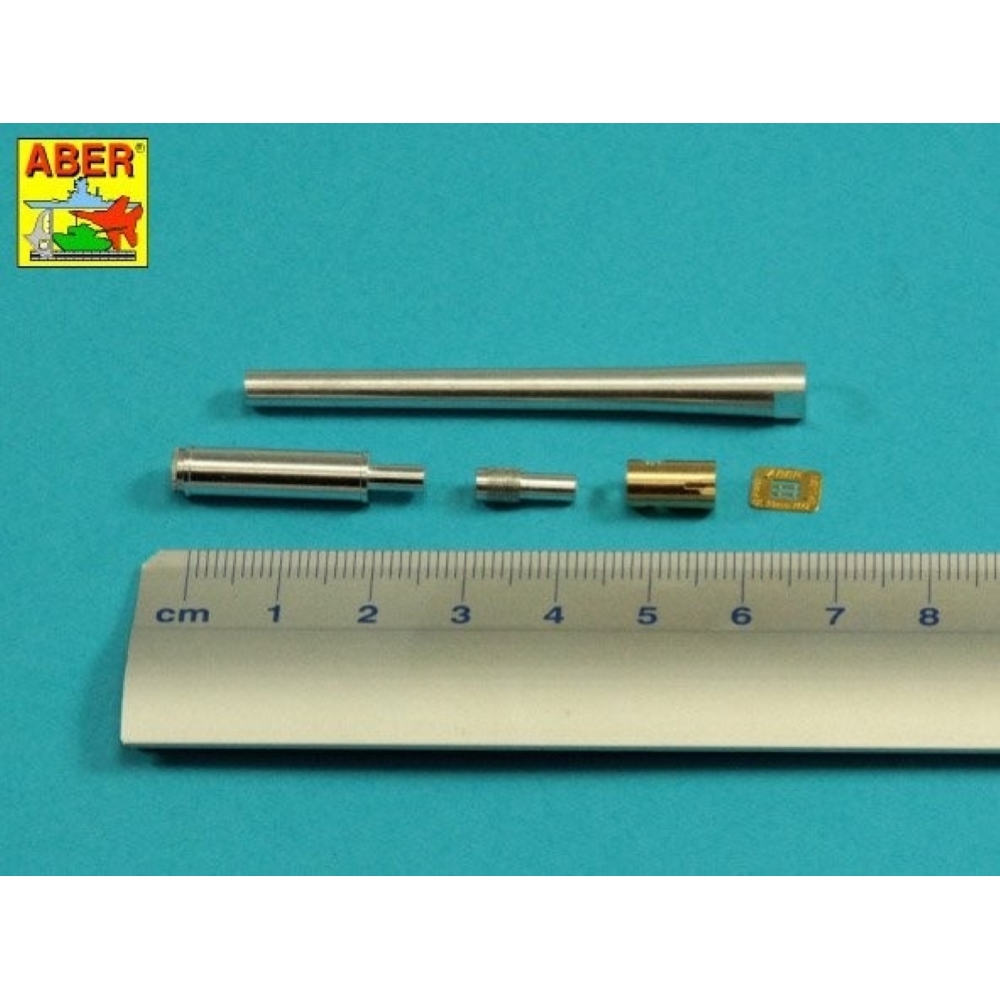 ABER: 1:35 90mm M-36 Tank barrel Cyrindrical Muzzle brake M47