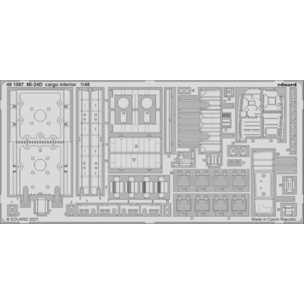 EDUARD: 1:48 Mil Mi-24D cargo interior