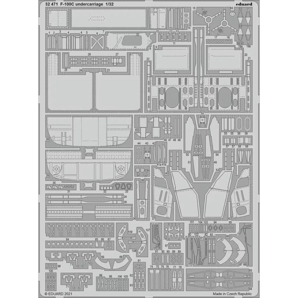EDUARD: 1:32 F-100C Undercarriage