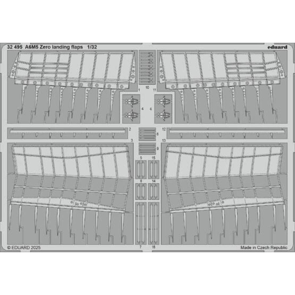 EDUARD: 1:32 Mitsubishi A6M5 Zero landing flaps