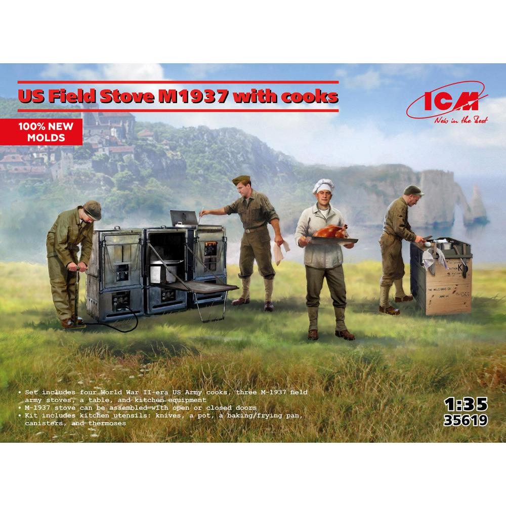 ICM: 1/35 US Field Stove M1937 with cooks