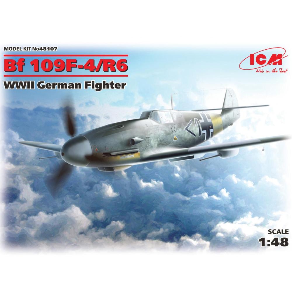 ICM: 1/48 Messerschmitt Bf 109F-4/R6, WWII German Fighter