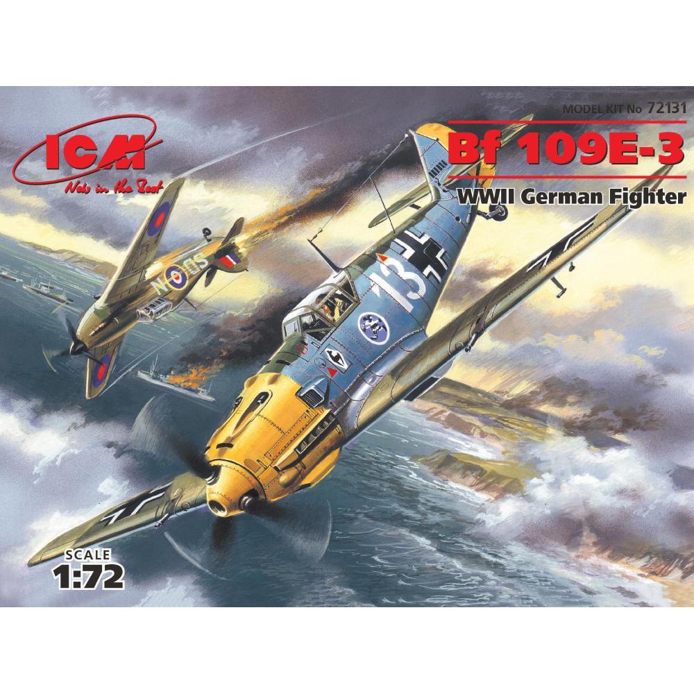 ICM: 1/72 Bf-109 E-3, WWII German Fighter