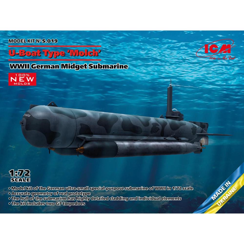 ICM: 1/72 U-Boat Type 'Molch', WWII German Midget Submarine