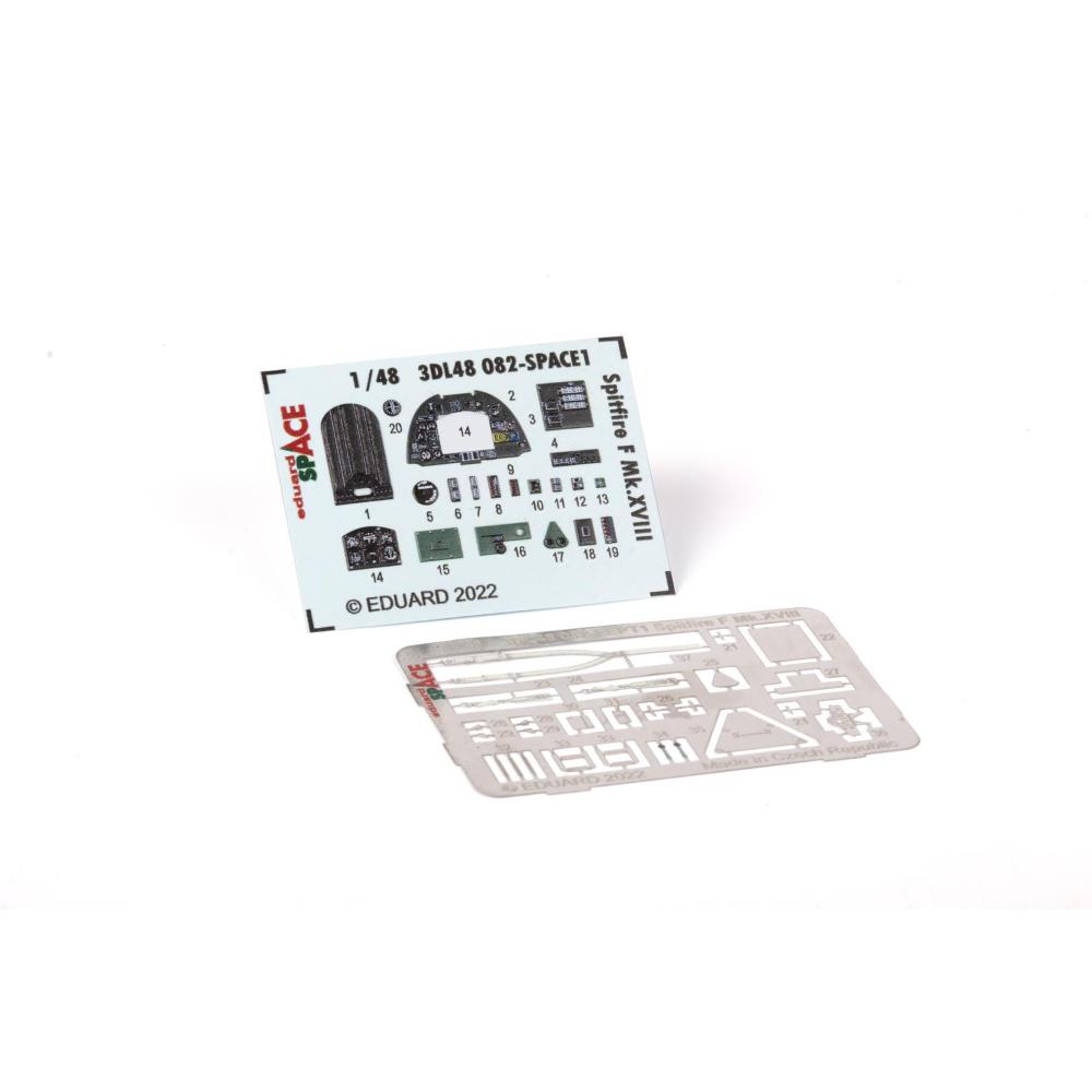 EDUARD: 1:48 Spitfire F Mk.XVIII SPACE -3D Decals + PE